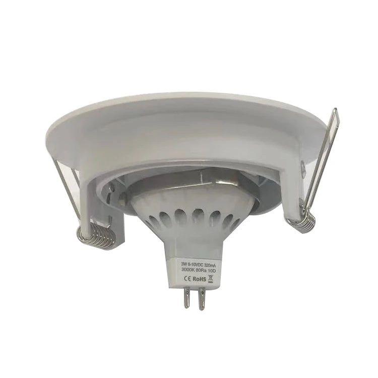 High Quality Zinc Alloy Recessed Led Ceiling Spotlight Cut-out 75mm GU10 Housing Frost White Led Downlight Lamp Frame Fixture