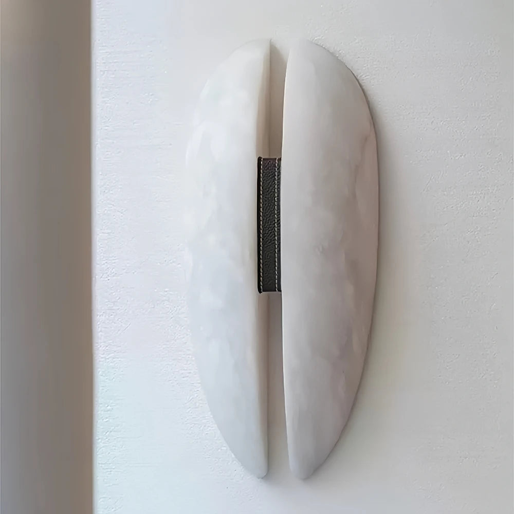 Italian Luxury Marble Wall Sconce Marble Copper Designer Wall Lamp for Villa Hotel Corridor Bedroom Background Aisle Wall Decor