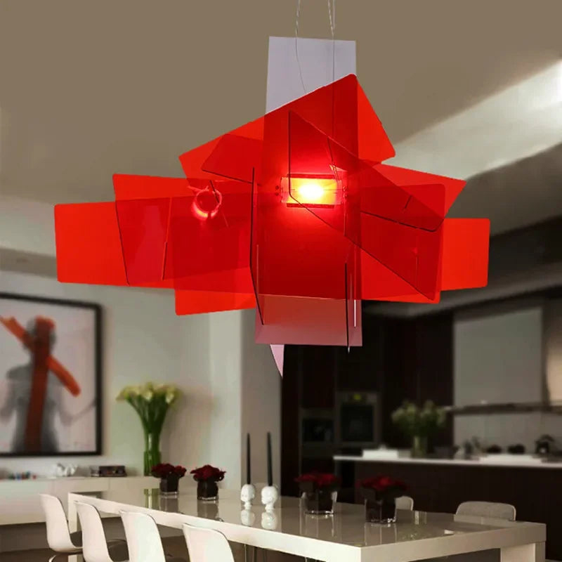 Classic Nordic Designers Stack Creative Acrylic Pendent Lamp Bedroom Dining Room Modern Minimalist Decorative Lighting Fixtures