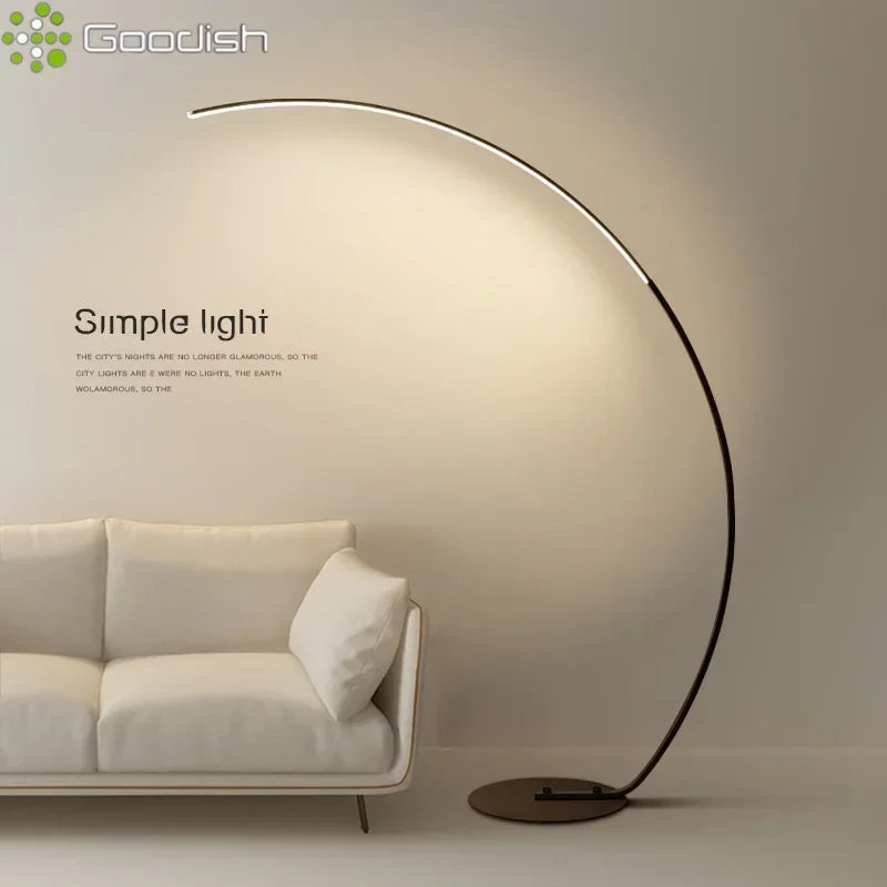 Modern Nordic LED Floor Lamp | Minimalist Fishing Light for Study & Living Room