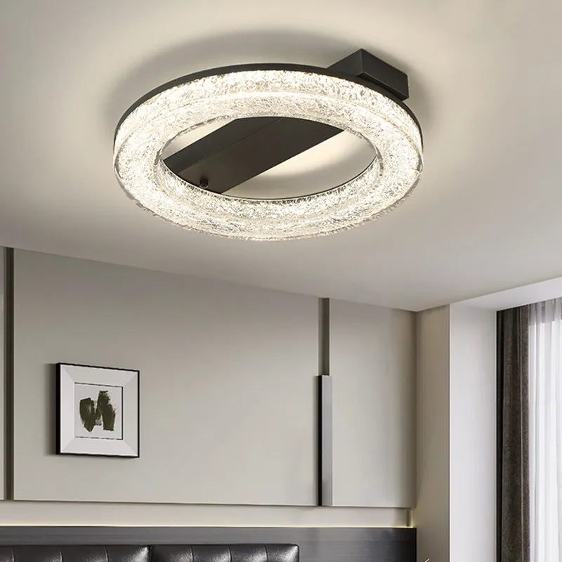Light luxury Resin LED Ceiling light Living room Dining Bedroom Designer Pendant lamp Black Italian Minimalist Lighting fixture