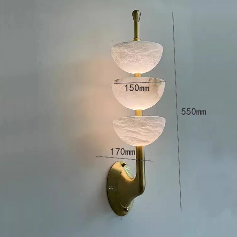 Light Luxury Marble Wall Lamping Italian Minimalist Living Room French Lamps Bedroom Bedside Corridor Corridor Lamp