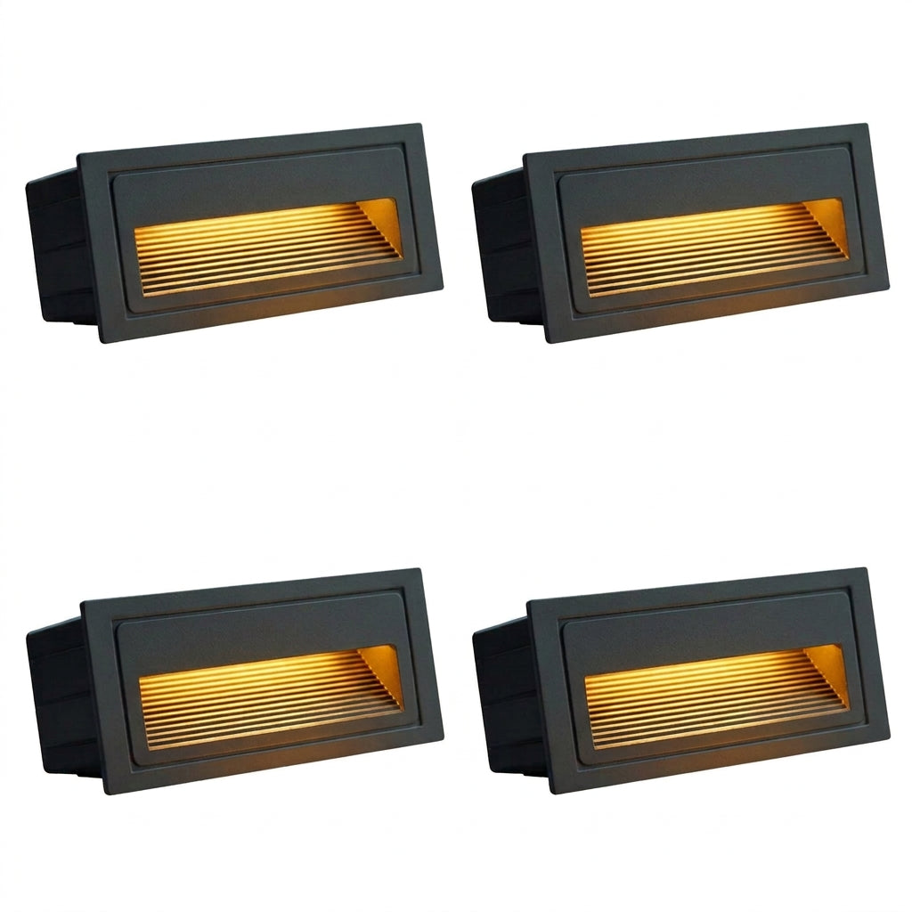 Dimmable 3W 5W 10W LED Wall Lamp Aluminum Stair light Recessed LED Step Lamp Pathway Wall Corner Lamps AC85-265V Wall Light DC12