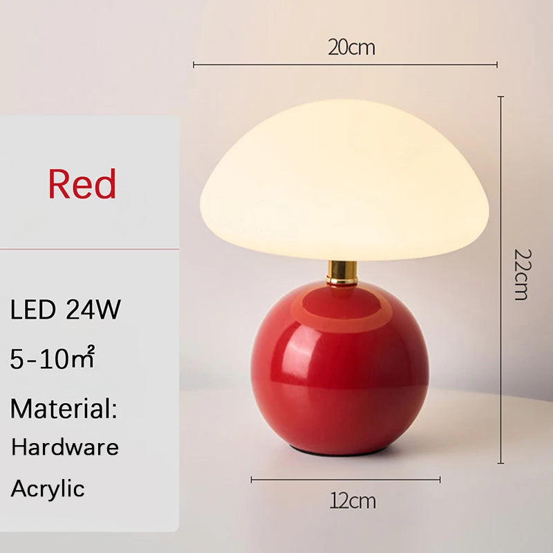 USB Socket Decorative LED Table Lamp - Minimalist Night Light & Desk Light for Bedroom