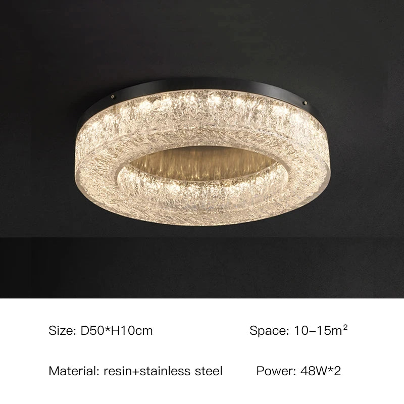 Modern Led Ceiling Lights Crystal Chandelier with Luxury Lamps for Living Dining Room Bedroom Hall Art Lighting Home Decoration