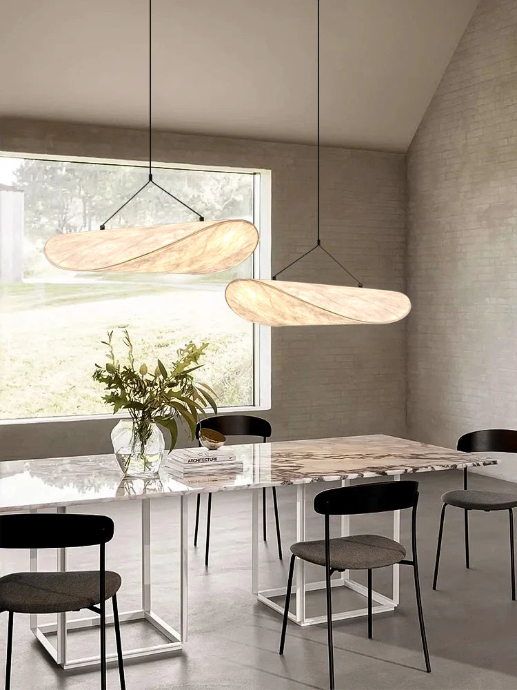 Modern LED Ceiling Chandeliers Living Room Dining Bedroom Pendant Lights Handmade Silk Hanging Lamp Home Decor Lighting Fixtures