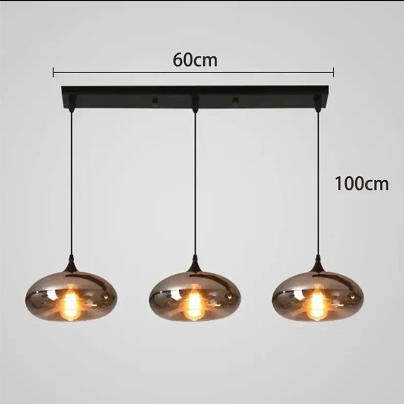 Modern Glass Led Lights Pendant Lamps for Living Room Chandeliers for Dining Room Hanging Light Indoor Lighting Suspension