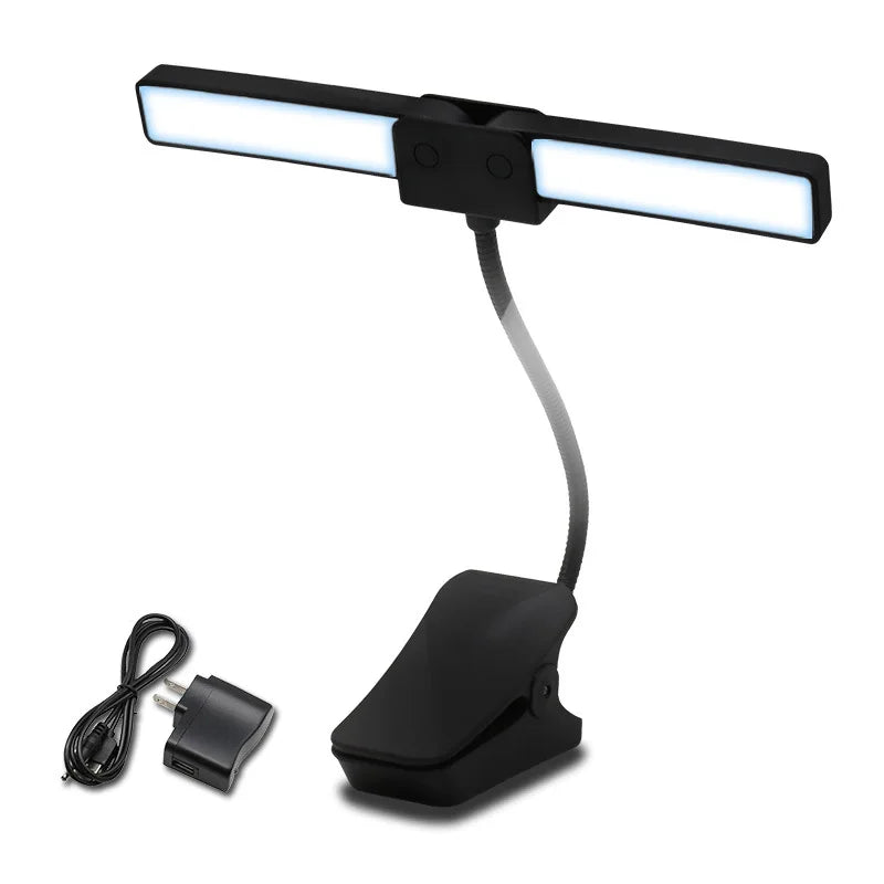 Table Lamp Rechargeable Foldable LED Eye-care Light With Clip For Reading Student