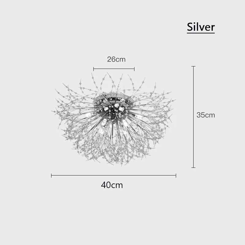 Nordic Modern dandelion LED ceiling lamp 110V-240V decoration household children's bedroom room firefly ceiling chandelier lamps
