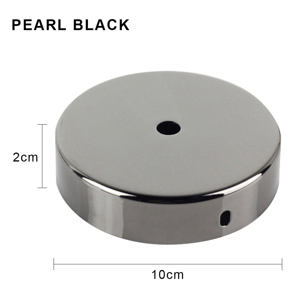 Metal Pendant Plate Vintage Light Base Accessory Black Retro Ceiling Canopy Sconce Mount Wall Lamp Holder Fixture