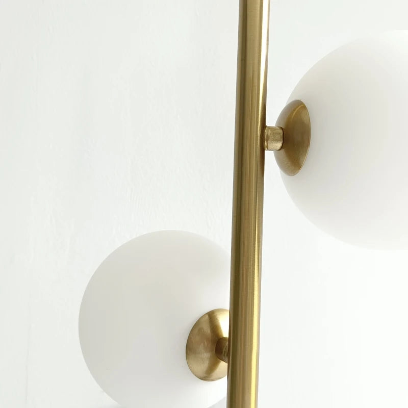 Nordic Modern Glass Ball LED Pendant Lights Brass/Black Bedroom Bedside Hanging Lamp for Living Room Home Decor Lighting Fixture