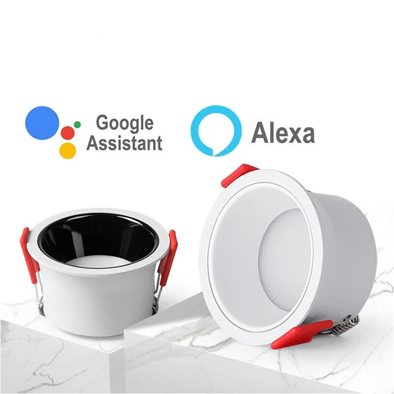 Downlight LED Zigbee Tuya Ceiling Light Dimmable 12W 15W Recessed Led Spot Down Light CW Smart Lamp Work With Alexa Google Home