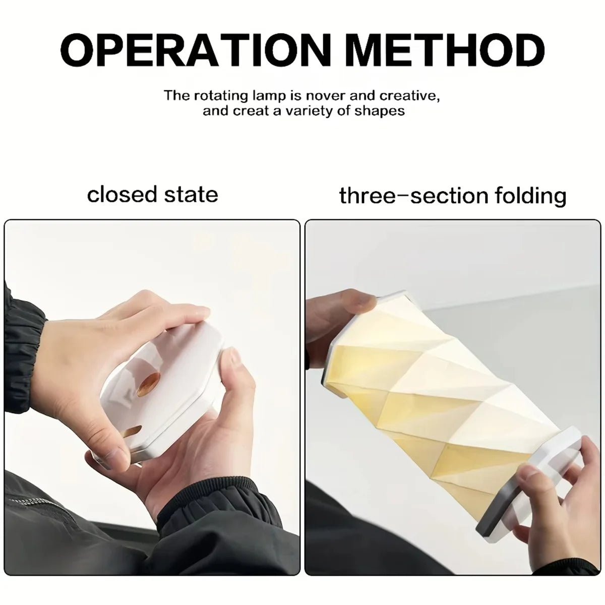 Modern LED Bedside Lamp - Minimalist Foldable Nightstand Light for Reading
