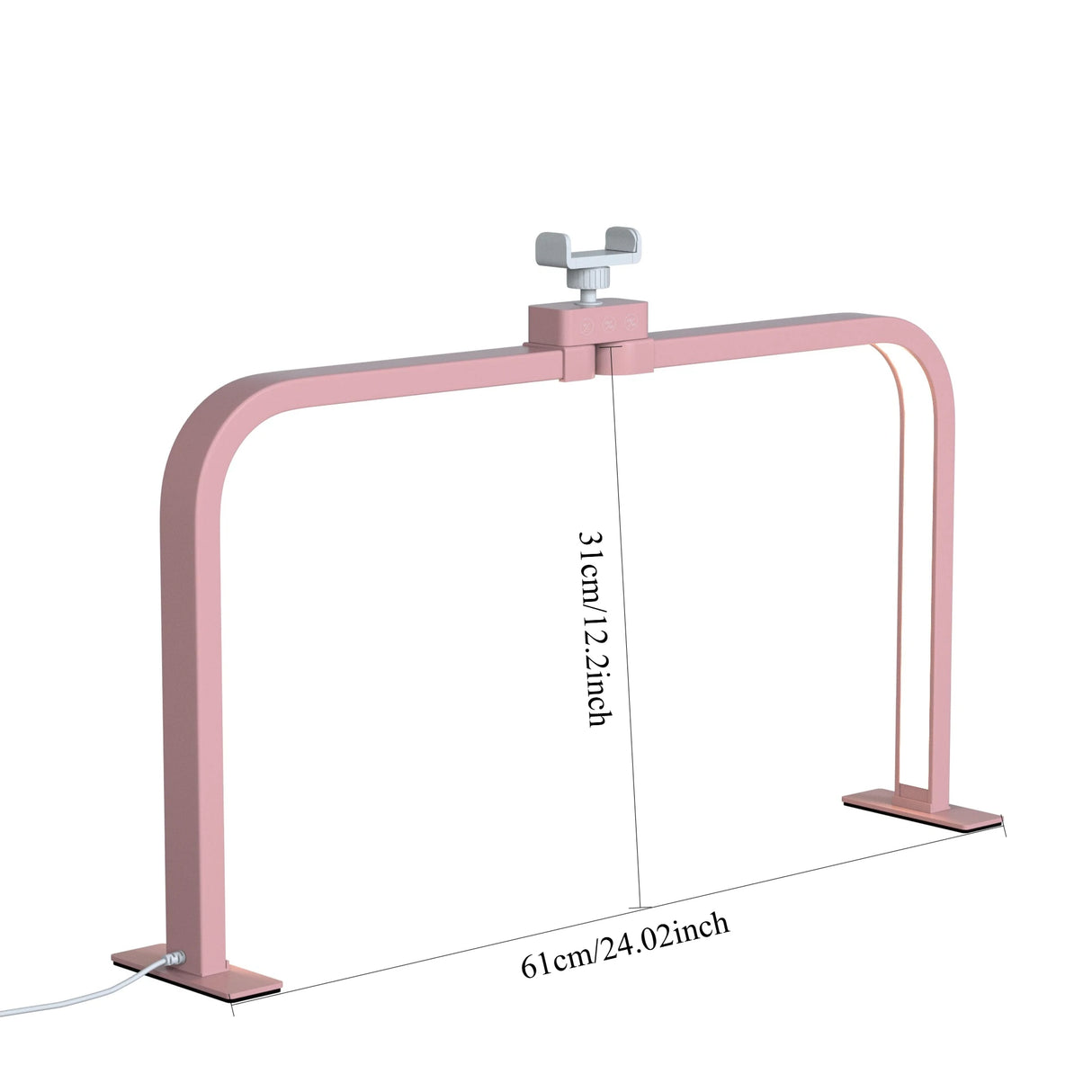 Half Moon U-shaped Nail Light for Desk Foldable Square Nail Tech Lamp 3000-6000K Dimmable Table Light bracket LED Nail Desk Lamp