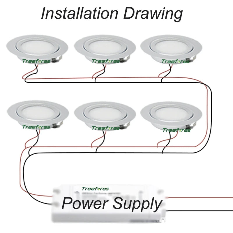 3W 5W 7W LED Mini Spotlight Indoor IP65 Bathroom Ceiling Hidden Spot Lamp Slim Downlight 12V Cabinet Light and Thin Transformer