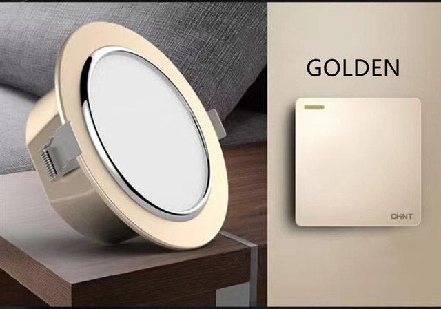 10pcs/lot 3W 5W 9W 12W Recessed Anti-glare LED Downlight 85-265V Round Ceiling Lamp Spot Ligh Home Living Room Bedroom Lighting