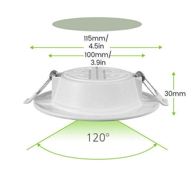 12PCS LED Downlight Ceiling 5W 6W 7W 8W 12W 15W Warm White/Cold White 3000K Led Light AC 220V 230V 240V
