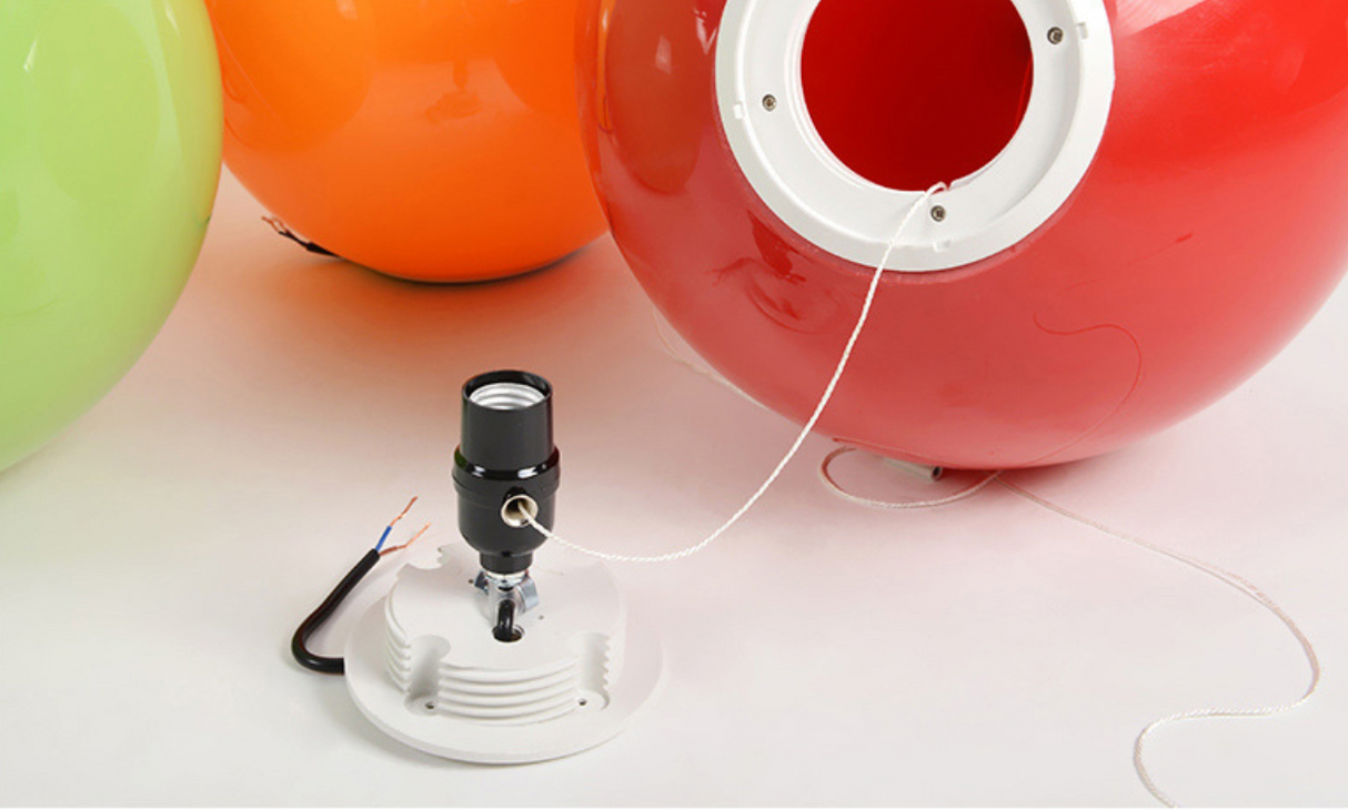 Modern Acrylic Balloon Ceiling Light Fixture - 6 Colors Available