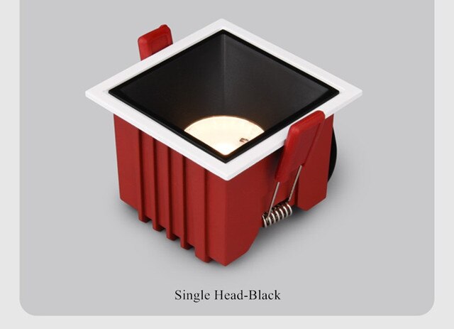 2020 Stylish Bedroom Downlight Recessed Led Ceiling Downlight Square/Round Aluminum High Quality Spot Led 7W 12W Ceiling Lamp