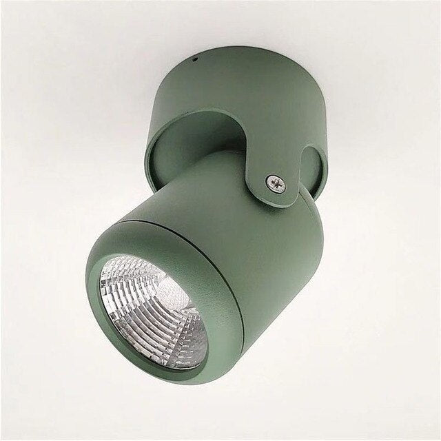 360° rotatable COB spotlight 7W 10W15W 20W Nordic color surface mounted foldable LED downlight ceiling light background lighting