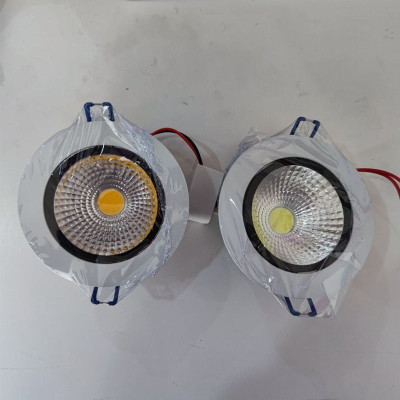 3W 12W White/Warm white Lighting LED COB Downlight 220V Recessed LED Ceiling light Spot Light Household Indoor Lamp LED Light