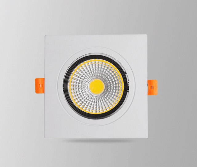 6 Types Recessed Square Dimmable LED Downlights 10W 15W COB LED Ceiling Lamp AC90-260V LED Spot Lights Indoor Lighting