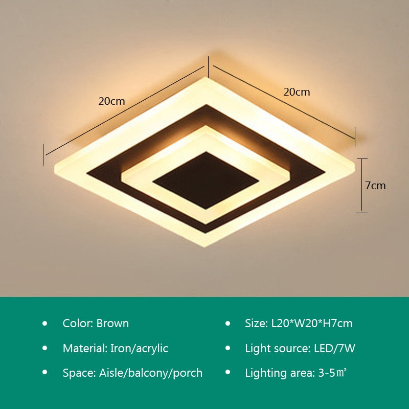 Modern LED Ceiling Lamp For Dining Living Room Bedroom Kitchen Aisle Corridor Stairs Entrance Minimalist Style Home Decor Light
