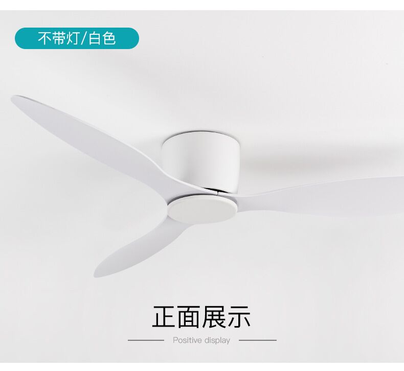 Modern Led Ceiling Fan Without Lights DC Motor 6 Speeds Timing Fans 20CM Low Floor Loft Remote Control Decorative Fan With Light