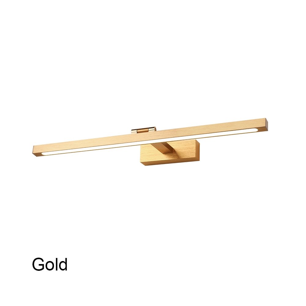 LED Bathroom Light 80cm 100cm Interior Wall Light Fixtures Modern Interior Wall Light Black White Gold Silver Wall Lamp Inside