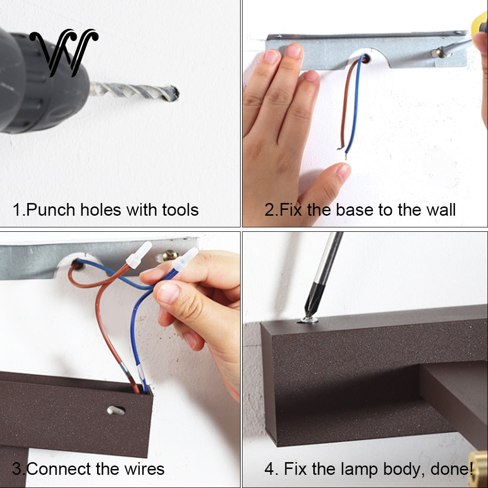 LED Bathroom Light 80cm 100cm Interior Wall Light Fixtures Modern Interior Wall Light Black White Gold Silver Wall Lamp Inside