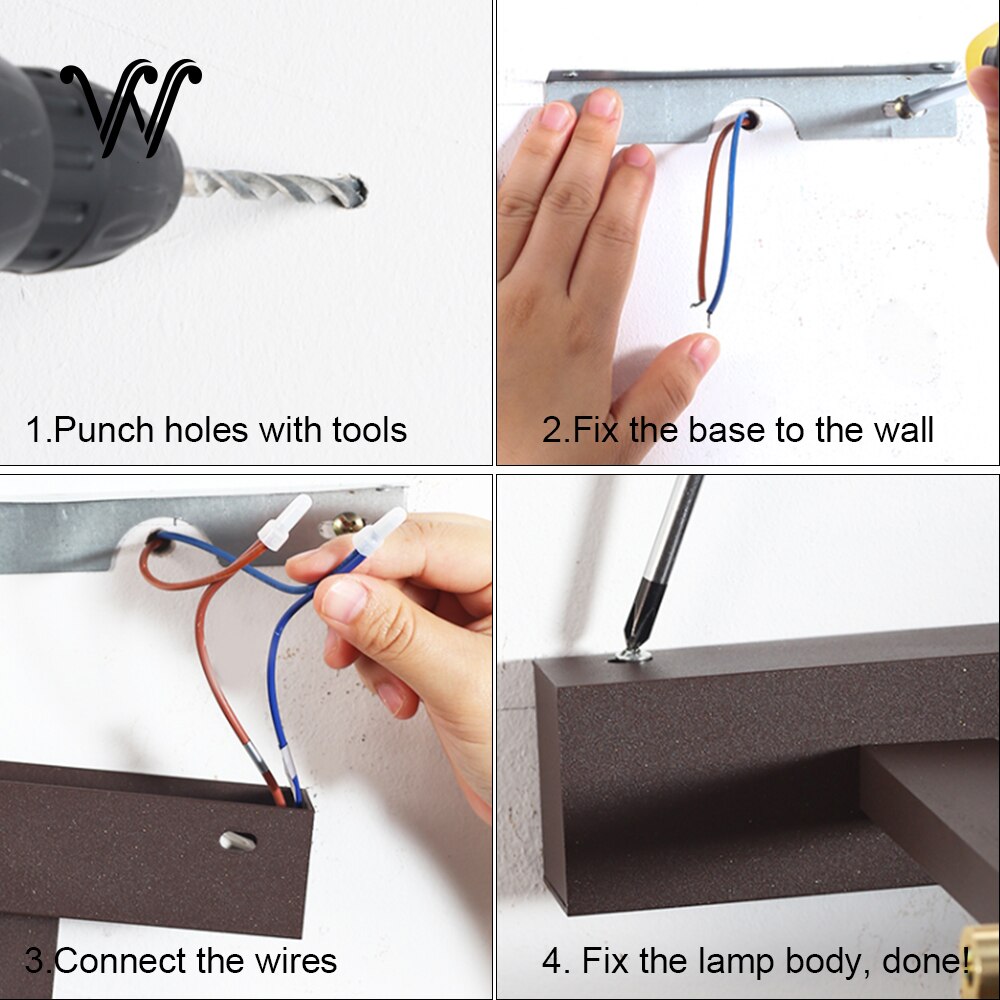 LED Bathroom Light 80cm 100cm Interior Wall Light Fixtures Modern Interior Wall Light Black White Gold Silver Wall Lamp Inside