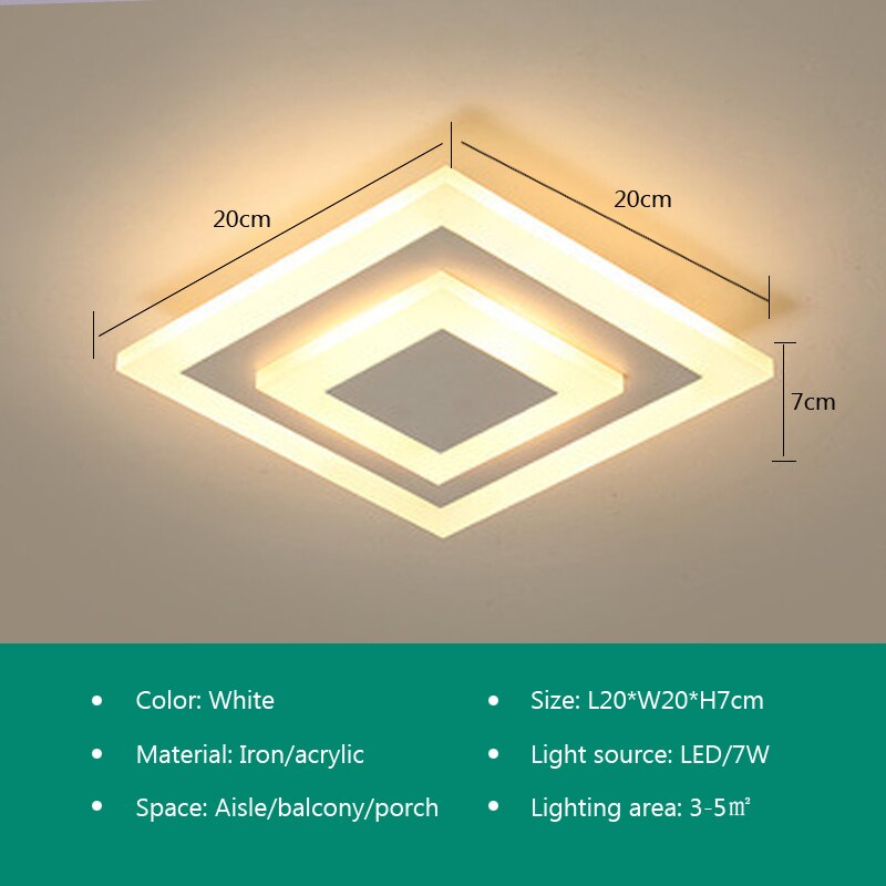 Modern LED Ceiling Lamp For Dining Living Room Bedroom Kitchen Aisle Corridor Stairs Entrance Minimalist Style Home Decor Light