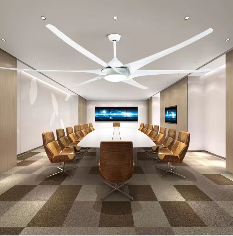 100 Inch Large Ceiling Fans With Light DC Motor Reverse Blades 110V 220V Stainless Ceiling Fans Ventilator De Techno Silver Fan