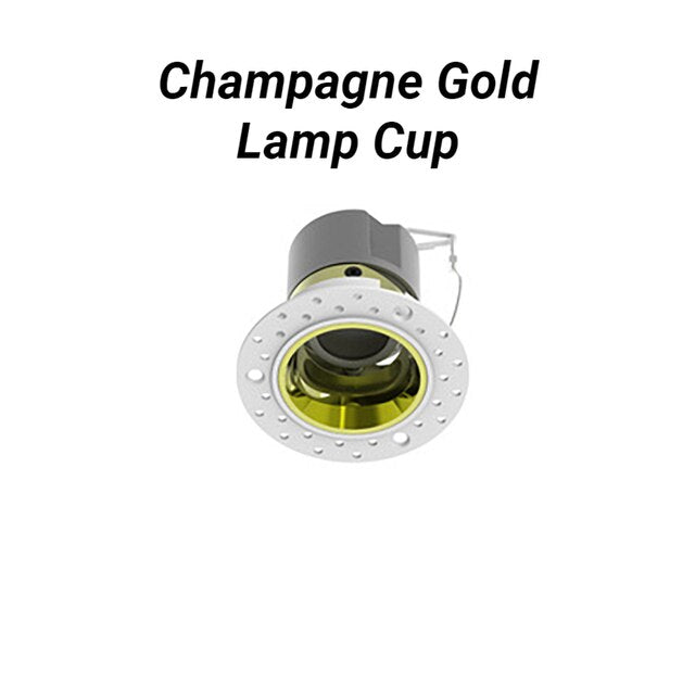 Borderless Anti-Glare LED Downlight 5W 7W 10W 12W 15W 20W Hotel &Villa Lighting Dimmable Spotlight Adjustable Angle Ceiling Lamp