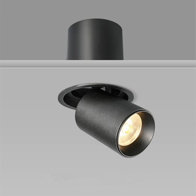 2020 Angle Adjust Stretchable LED COB Recessed Downlight 7W 10W 12W Round LED Ceiling Spot Light Kitchen Living room Indoor