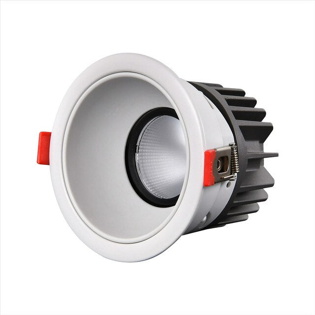 Deep Hidden Anti-Glare LED Spotlight COB 18W 24W Dimmable 110V 220V Downlight 5W 7W 9W 12W 15W Ceiling Lamp For Wall Spot Light