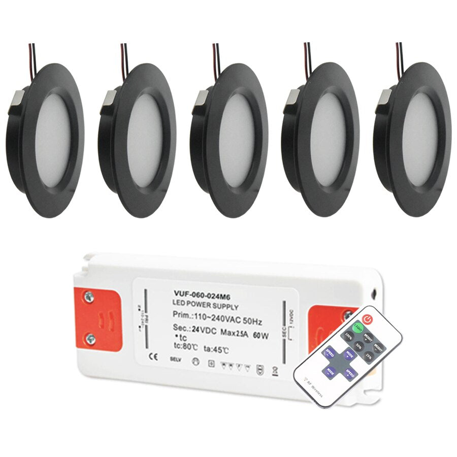 Dim 3W 5W 7W RGBW 12V LED Ceiling Spotlight IP65 Sauna Kitchen Garden Light Spot Bulb Wall Deck Downlight Lamp + Remote Driver