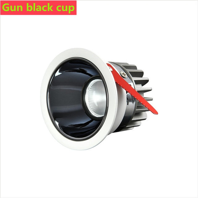 Dimmable COB LED 5W 7W 9W 12W 15W 18W 24W Led Ceiling Spot Lights Living Lights For Room Hotel Anti-Glare Recessed Downlights