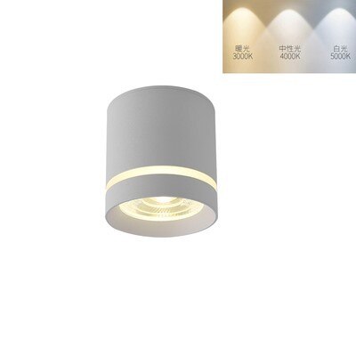 Dimmable Cylinder LED Downlights 7W 10W 12W 15W COB LED Ceiling Spot Lights AC85~265V LED Background Lamps Indoor Lighting