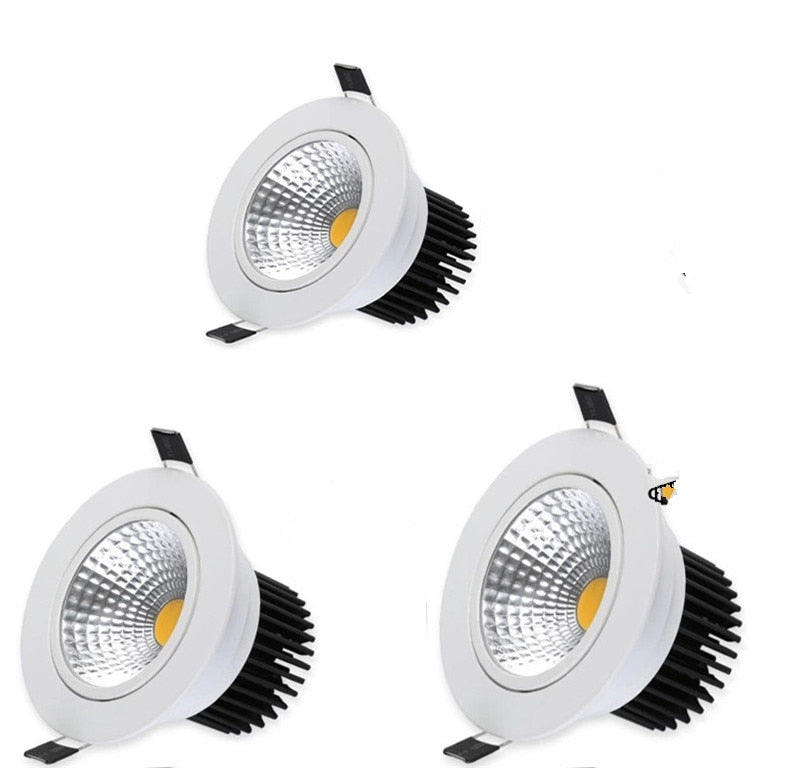 Dimmable LED COB Downlight AC110V 220V 5W/7W/10W/12W Recessed LED Spot Light lumination Indoor Decoration Ceiling Lamp