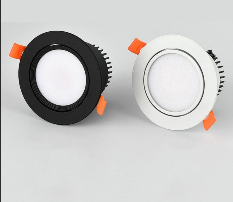 Dimmable LED COB Spotlight Ceiling lamp AC85-265V 5W 7W 9W 12W 15W 18WAluminum recessed downlights round led panel light