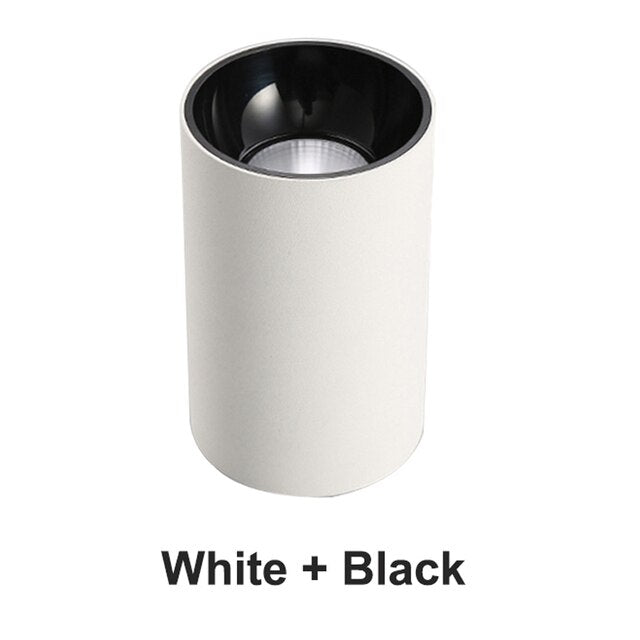 Dimmable LED COB Surface Mounted Downlight 5W/10W/18W//25W White/Black Housing AC85-265V Ceiling Spot Light Home Decor