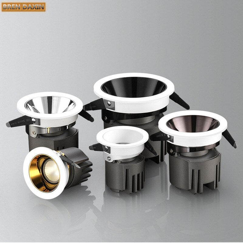 Dimmable LED down light COB spotlights Ceiling Lights 5W7W10W12W20W25W30W35WCOB Downlights for Bedroom Living Room Lighting