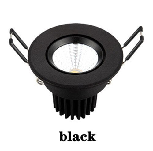 Dimmable LED downlight spotlight AC85V265V recessed COB ceiling light cabinet living room wine cabinet bookcase image wall store