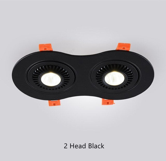 Dimmable Led COB Downlight Recessed Ceiling Spot Lamp 7W 24W AC110V 220V Angle Adjust Lighting For Room Store