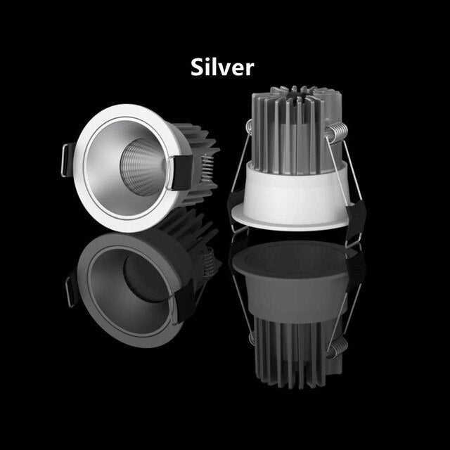 Dimmable Led Downlight 20W 24W 7W 9W 12w 15W COB LED Spot 220V / 110V Ceiling Lamp Recessed Down Lights Round Led Spotlight 24°