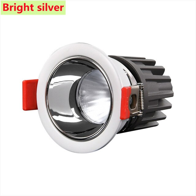 Dimmable Recessed Anti Glare COB Downlights 5W 7W 9W 12W 15W 18W 24W LED Ceiling Spot Lights Background Lamps Indoor Lighting