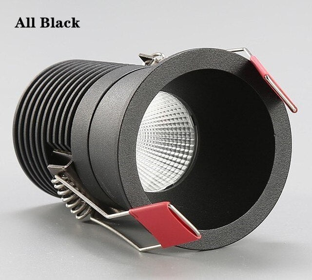 Dimmable Recessed Anti Glare COB LED Downlights 7W 9W12W 15W 18WLED Ceiling Lamps LED Ceiling Spot Lights Indoor Lighting