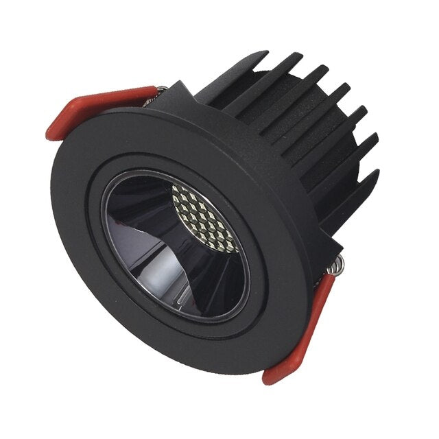 Dimmable Square Angle Adjustable Anti Glare Recessed LED Downlight 7W 12W 15w 20w 85-265V COB Ceiling Kitchen Living Room Indoor