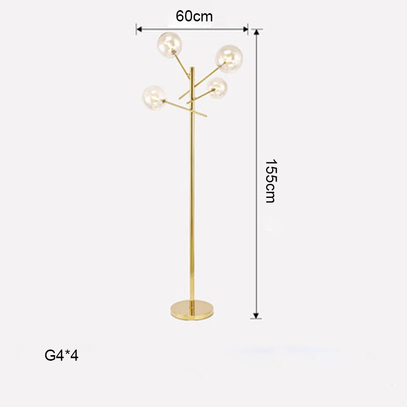 Modern home deco lighting Nordic floor lights LED living room standing fixtures illumination bedroom Glass ball floor lamps